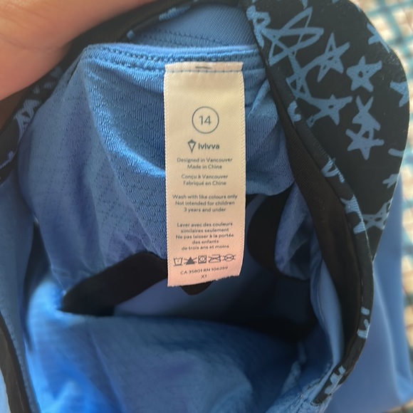 ivivva by lululemon girls blue tank size 14 - Picture 3 of 3